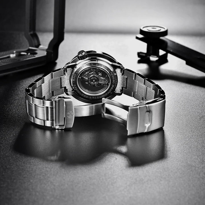 PAGRNE (PAGANI) DESIGN NH35 MenMechanical Watch Top Luxury Sapphire Glass 45MM Stainless Steel 300m Waterproof Automatic Watch - bertofonsi