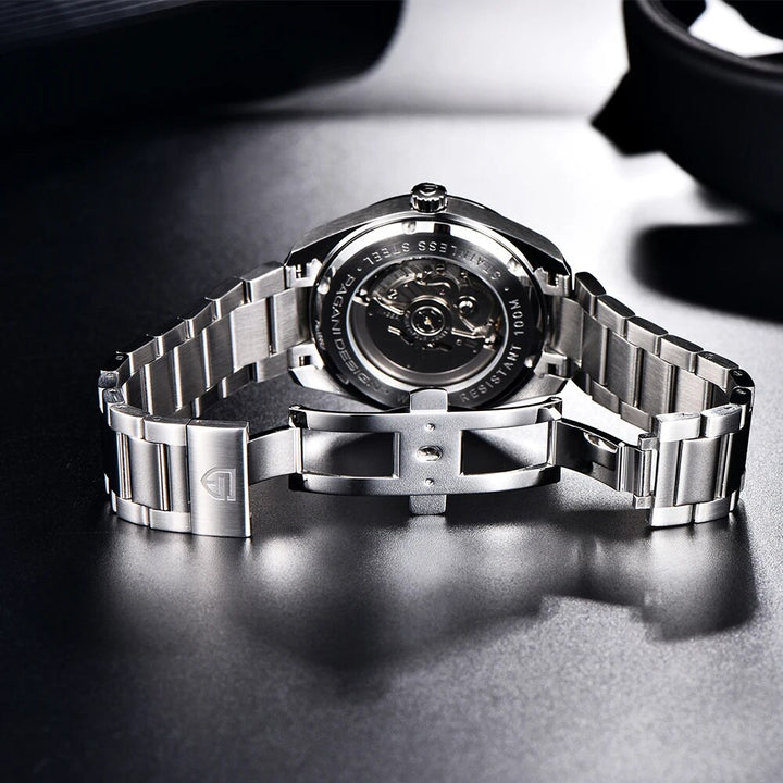 PAGANI DESIGN Japan NH35 Men Mechanical Wristwatches New Sapphire Glass Automatic Watch Waterproof 100M Stainless Watch for Men - bertofonsi