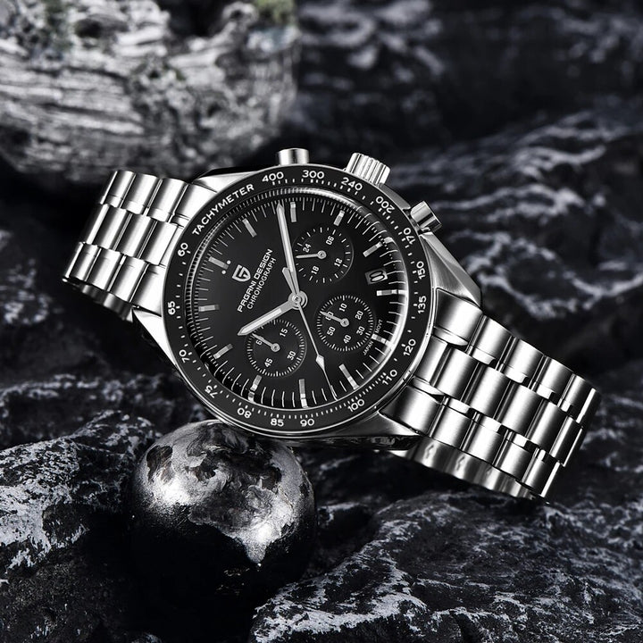 PAGANI DESIGN Men's Watches 2023 Top Brand Quartz Chronograph Automatic Watch For Men Sport Stainless Steel Luminous Waterproof - bertofonsi
