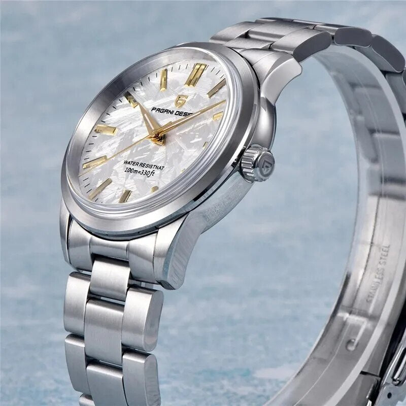 PAGANI DESIGN 40MM Men Quartz Watches TMI VH31 Luxury Business Top Sapphire 316L Stainless Steel 100M Waterproof Watch For Men - bertofonsi