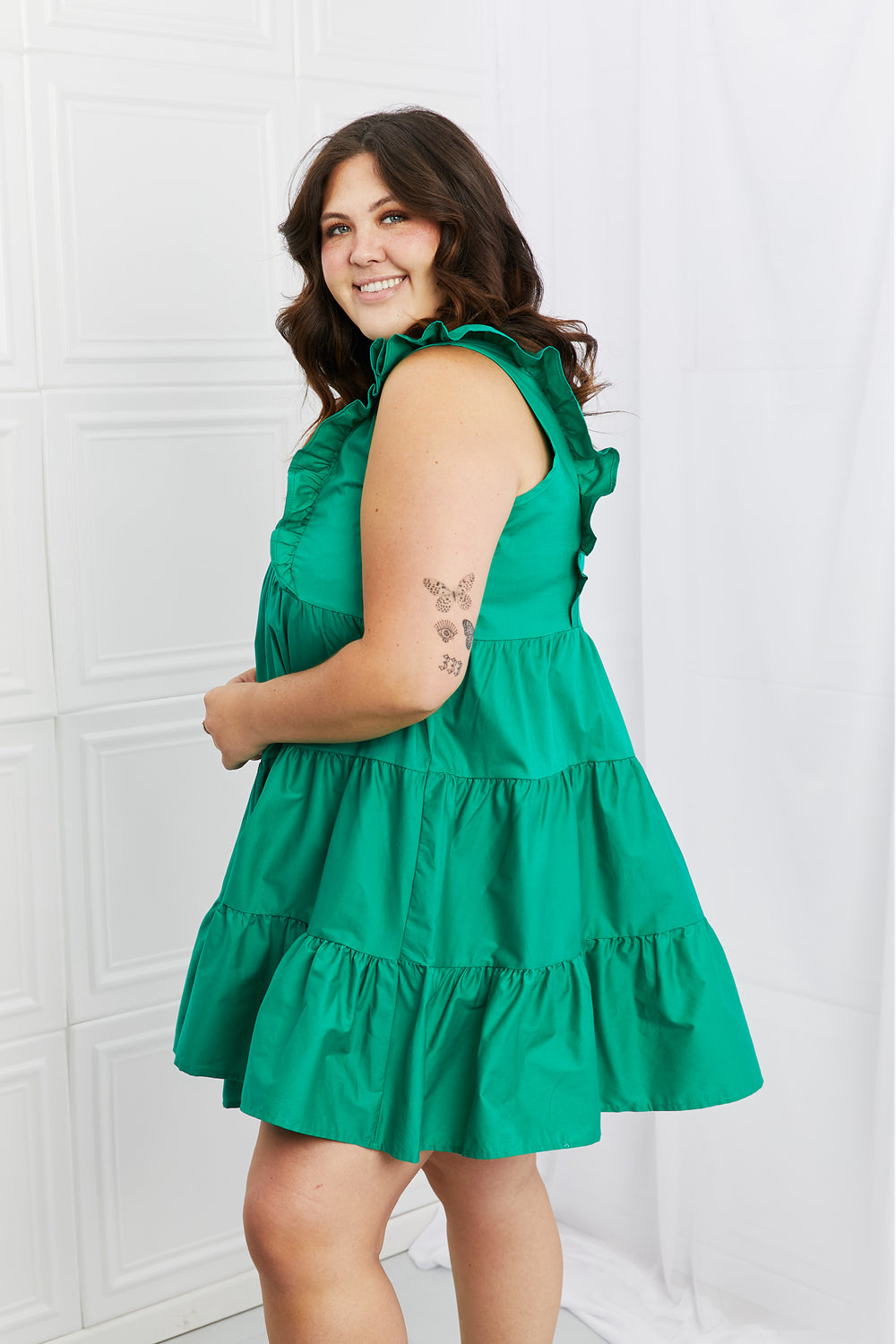 Hailey & Co Play Date Full Size Ruffle Dress - bertofonsi