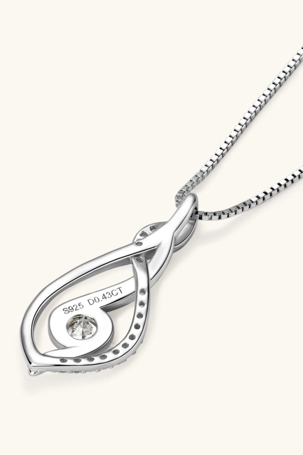 Moissanite 925 Sterling Silver Necklace - bertofonsi