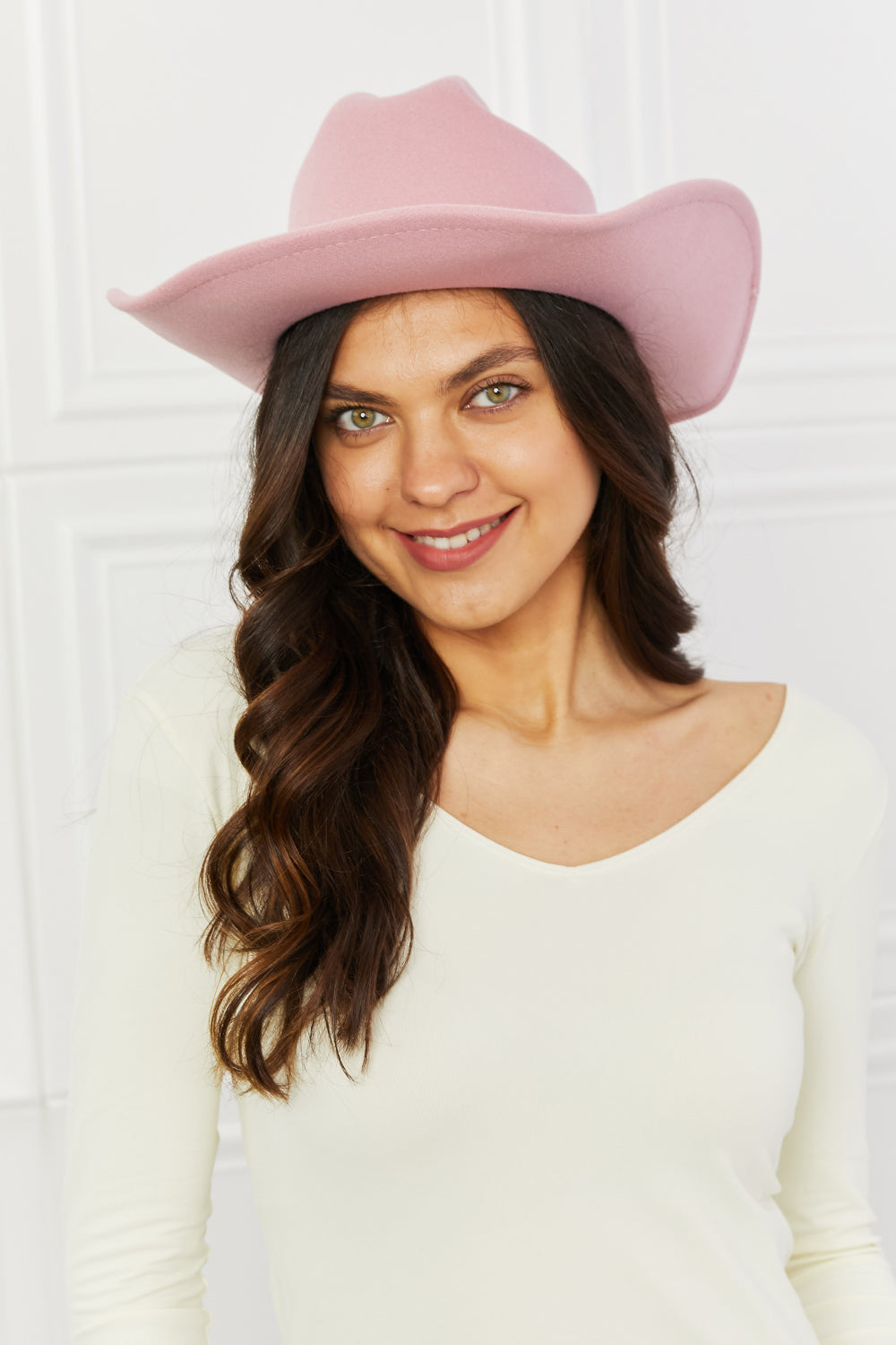 Fame Western Cutie Cowboy Hat in Pink - bertofonsi