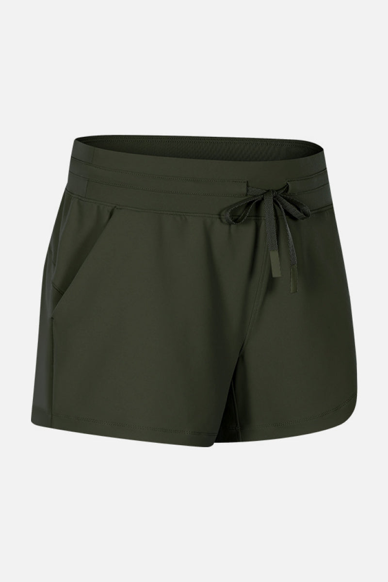 Waist Tie Active Shorts - bertofonsi