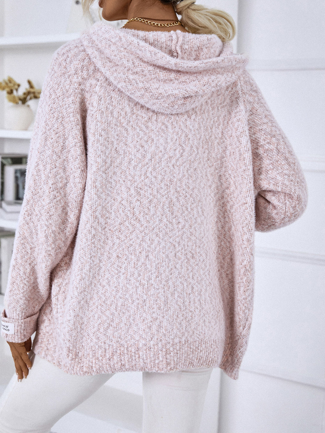 Zip-Up Hooded Sweater - bertofonsi