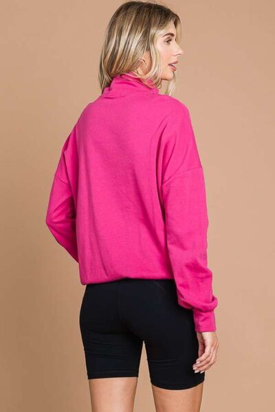 Culture Code Full Size Half Zip Long Sleeve Sweatshirt - bertofonsi
