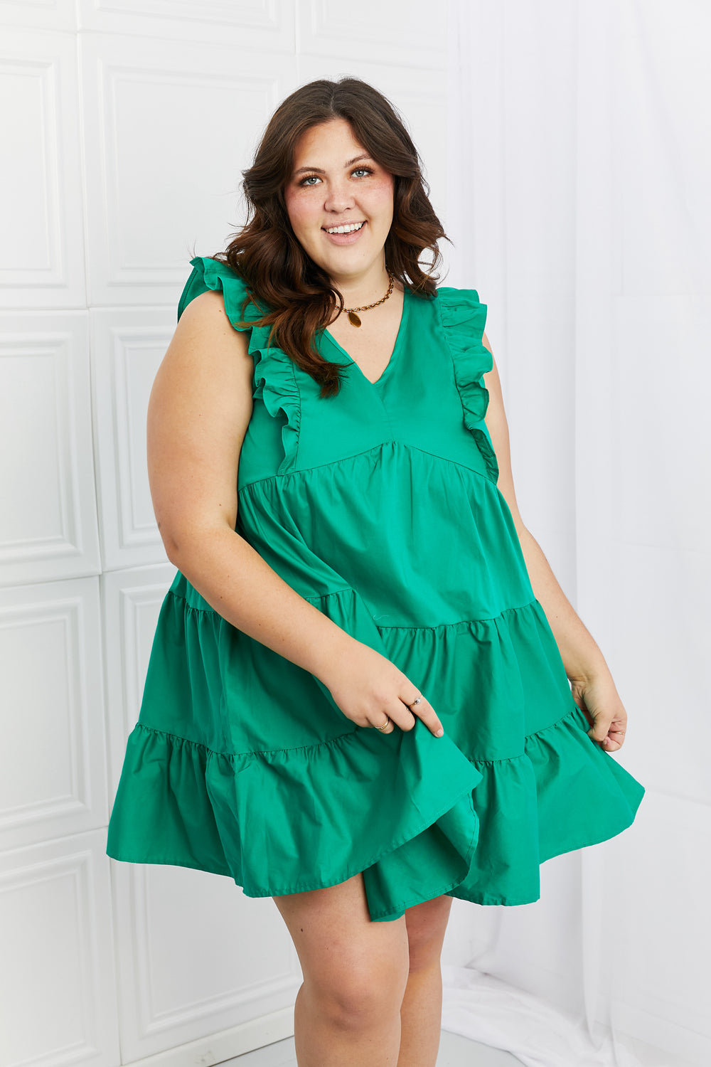 Hailey & Co Play Date Full Size Ruffle Dress - bertofonsi