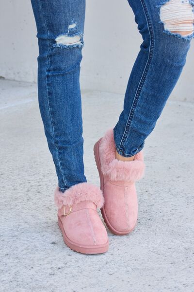 Forever Link Furry Chunky Thermal Ankle Boots - bertofonsi