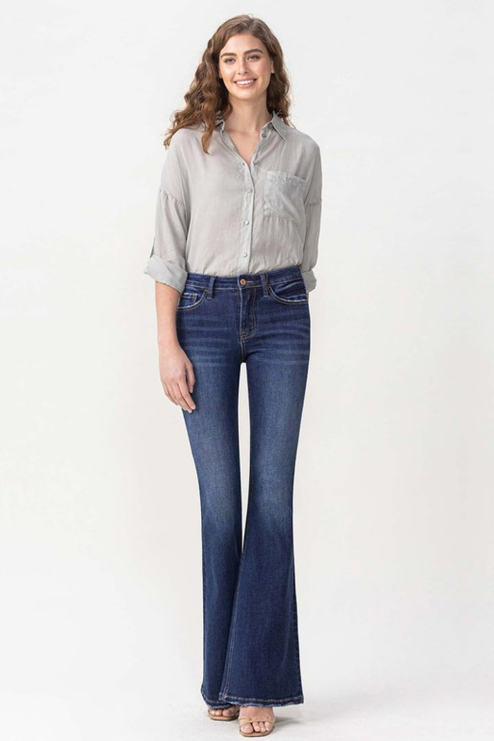Lovervet Full Size Joanna Midrise Flare Jeans - bertofonsi