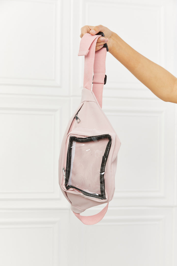 Fame Doing Me Waist Bag in Pink - bertofonsi