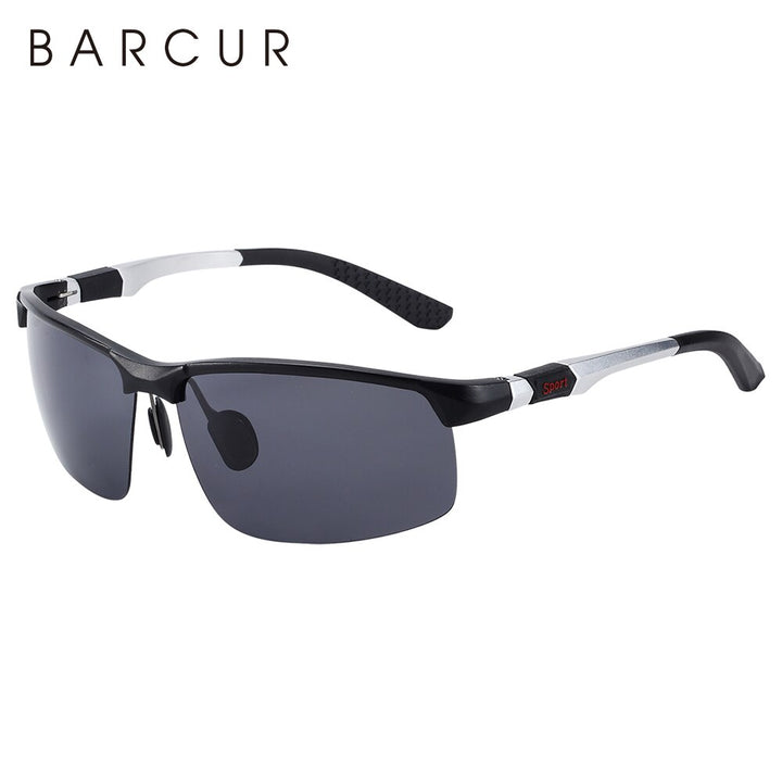 BARCUR Aluminium Magnisium Sport Sunglasses Polarized Light Weight Driving Glases Men Women - bertofonsi