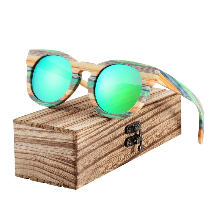 BARCUR Original Round Sunglasses Polarized Gradient Sun glasses Round Sports Eyewear lunette de soleil homme - bertofonsi
