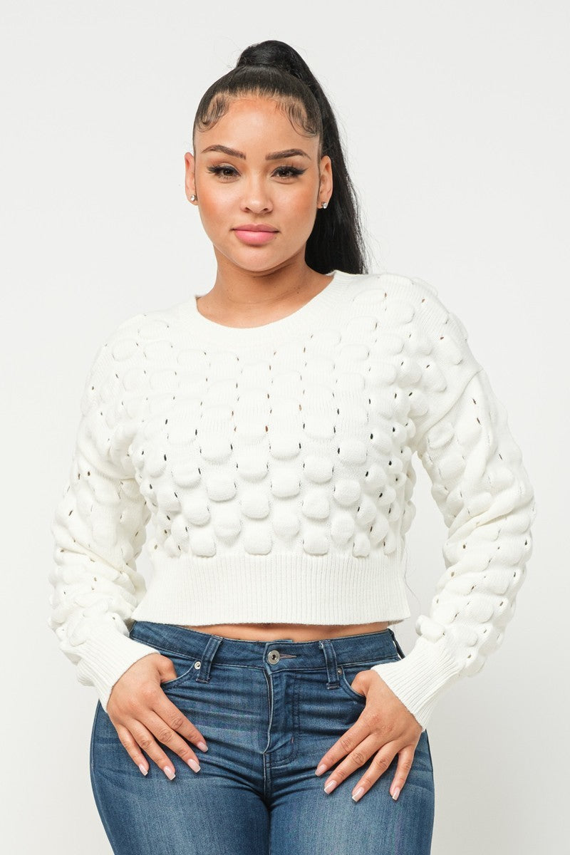 Checker Sweater Top - bertofonsi