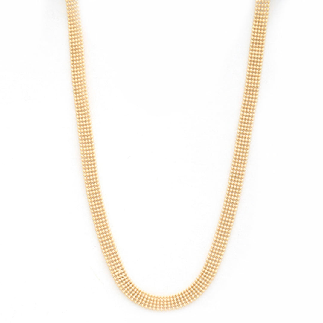 Sodajo Gold Dipped Brass Chain Necklace - bertofonsi