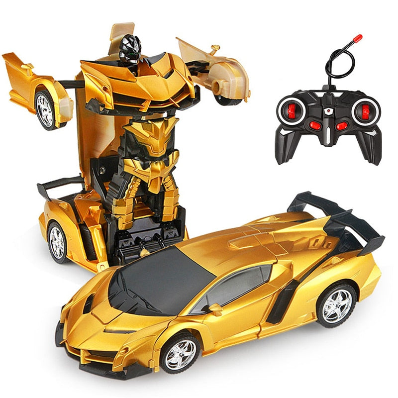 26 Styles RC Car Transformation Robots Sports Vehicle Model Robots Toys Remote Cool RC Deformation Cars Kids Toys Gifts For Boys - bertofonsi