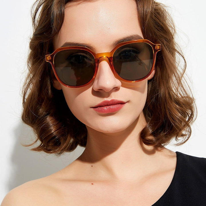 VIVIBEE Summer Eyeglasses Fashion Transparent Grey Square Sunglasses for Women 2022 Trendy Sun Glasses Vintage Men Shades - bertofonsi