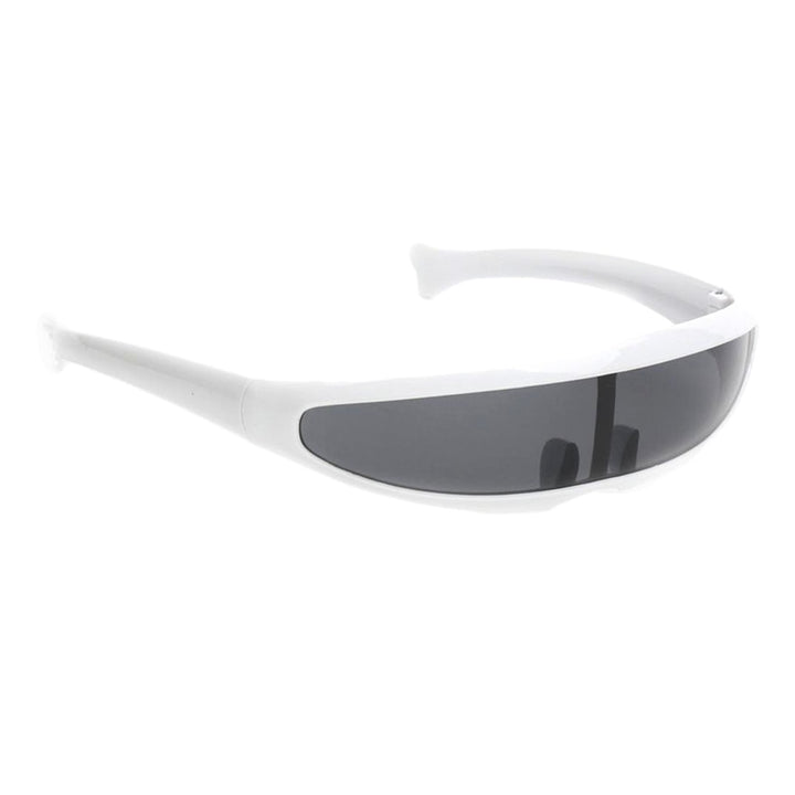 Funny Plastic Color Mirrored Single Lens Visor Sunglasses Cyclops Cosplay Glasses Cosplay Glasses - bertofonsi
