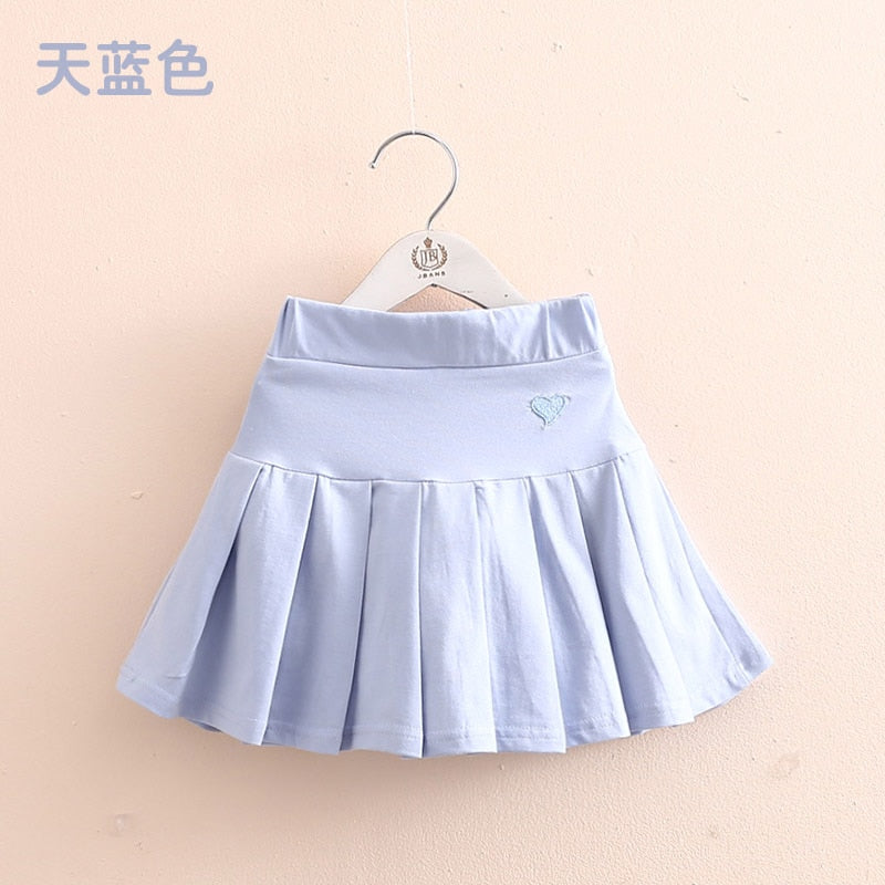 2022 Summer Fashion 3 4 6 8 9 10 12 Years Cotton School Children Clothing Dance Training For Lovey Baby Girls Skirt With Shorts - bertofonsi