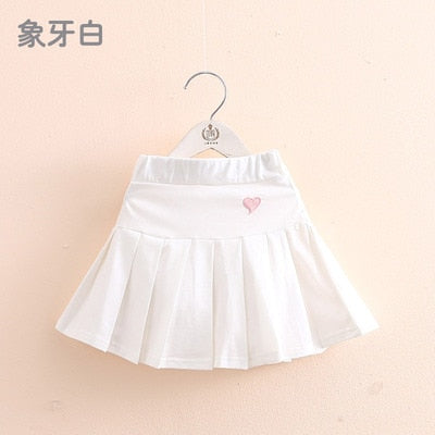 2022 Summer Fashion 3 4 6 8 9 10 12 Years Cotton School Children Clothing Dance Training For Lovey Baby Girls Skirt With Shorts - bertofonsi
