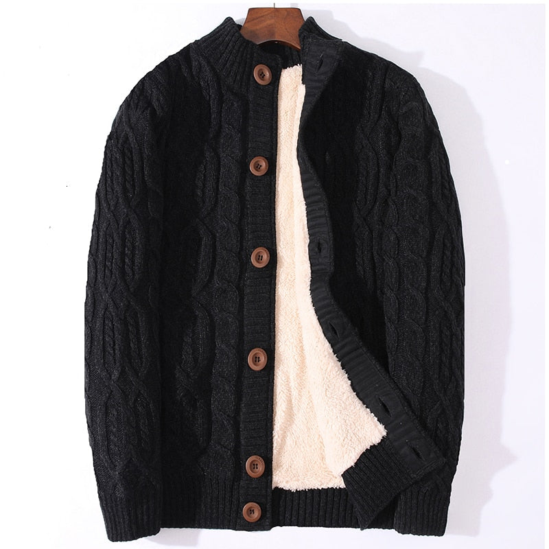 Winter Cardigan Male Thicken Warm Wool Cashmere Winter Coats Sweater Men Clothing 2020 New Outwear Size 4XL 5XL 6XL 7XL - bertofonsi