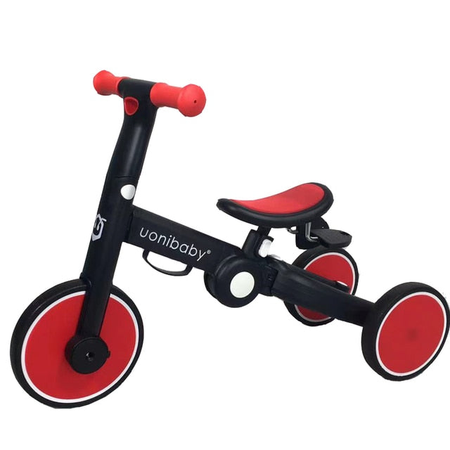 Uonibaby 4  into 1 Children Bicycle Tricycle Two Wheel Bike Baby Balance Bike Kids Scooter Baby Stroller for 1-6 Years Old - bertofonsi