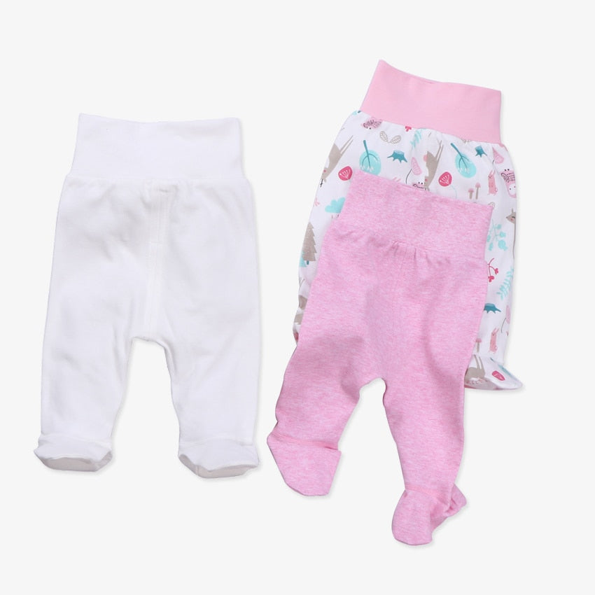 Baby Footed Pants Newborn Baby Boy Girl Leggings High Waist Infant Pants Sleeper Toddler Pajamas Baby Spring Autumn Trousers - bertofonsi