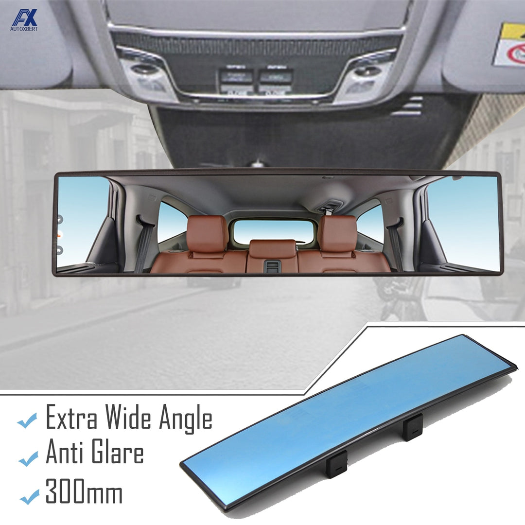 Universal Anti glare Wide Angle Convex Rearview Mirror Car Interior Rear View Baby Child Seat Watch Blue Sun Visor Goggle Safety - bertofonsi