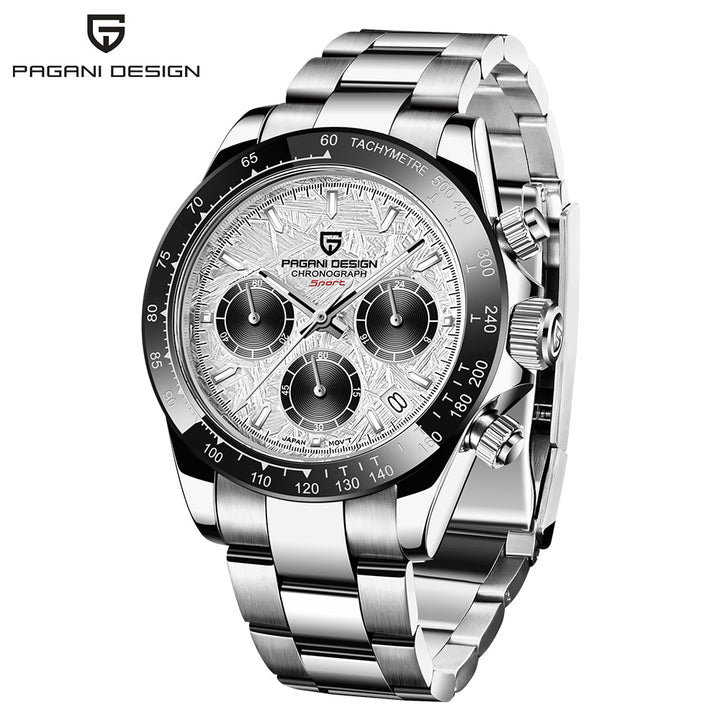 PAGANI DESIGN Fashion Luxury Chronograph Sports Watch Men Stainless Steel Waterproof Quartz Watches relogio masculino - bertofonsi
