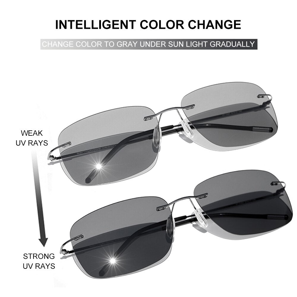 1 CAPONI Square Sun Glasses For Men Polarized - bertofonsi