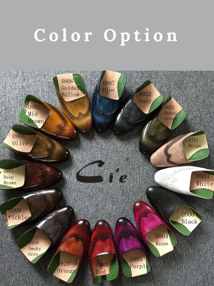 Cie Desinger Shoes Men High Quality Formal Casual Leather Shoe Oxford Wedding Party Dress Shoes Elegant Handmade Custom OX50 - bertofonsi