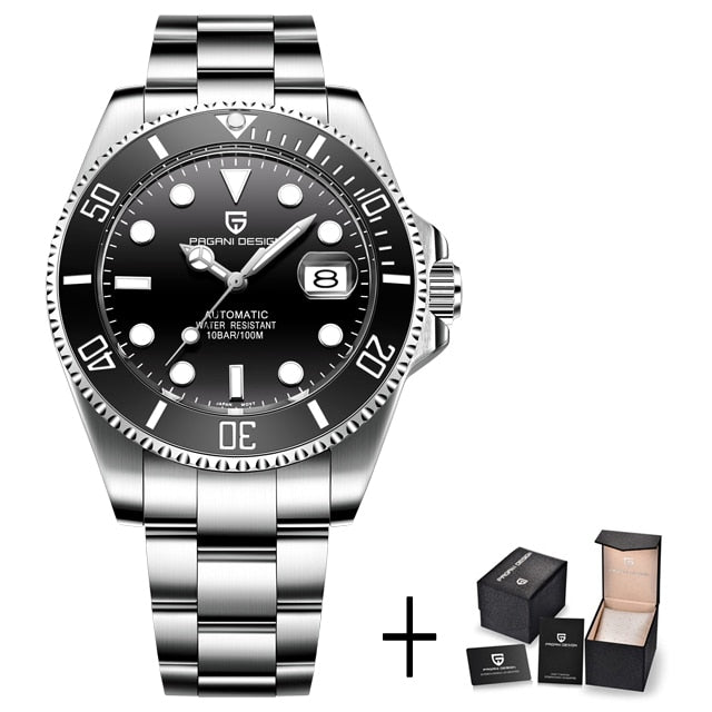 PAGANI DESIGN New Men Mechanical Wristwatch Luxury Ceramic Bezel Automatic Watch Sapphire Glass Watch for Men Relogio Masculino - bertofonsi