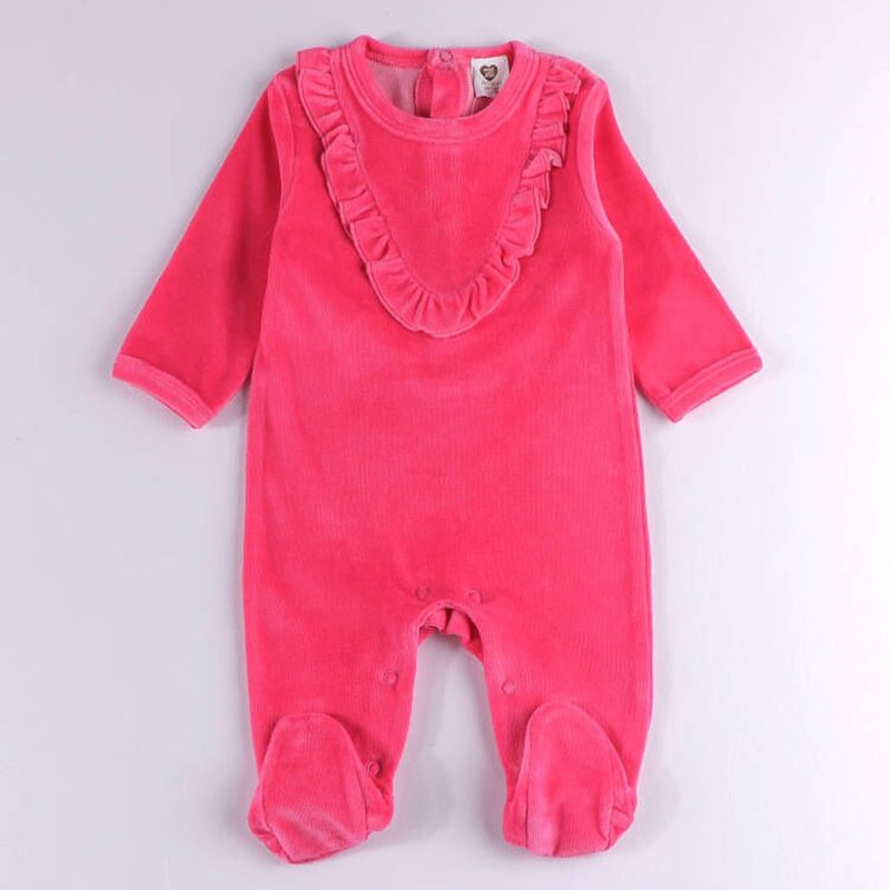 Baby rompers long sleeves children clothing baby overalls kids boys clothes girls clothes baby jumpsuit frill footies rompers - bertofonsi