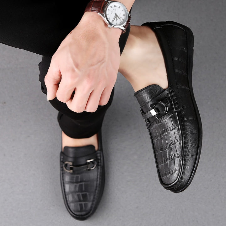 Men Loafers Real Leather Shoes Fashion Men Boat Shoes Brand Men Casual Leather Shoes Male Flat Shoes 2019 New Big Size 45 C4 - bertofonsi