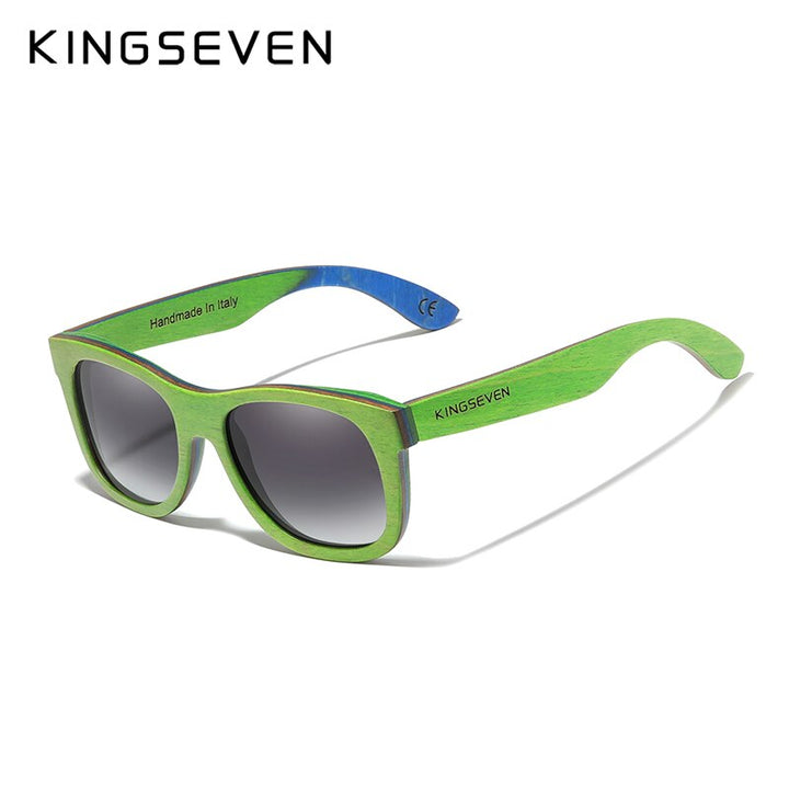 KINGSEVEN Handmade 2022 Natural Wooden Men&#39;s Glasses Polarized Sunglasses Gradient Lens Women Traveling Vintage Oculos De Sol - bertofonsi