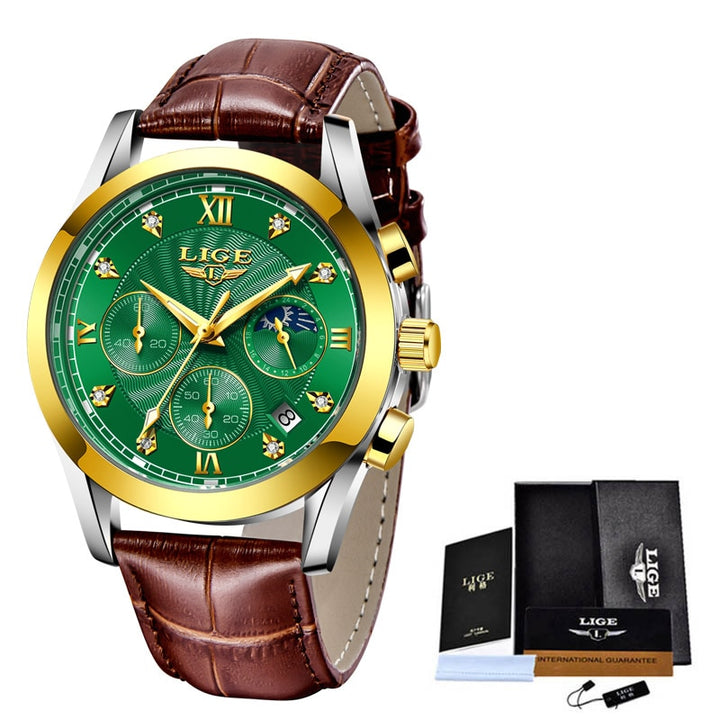 New LIGE Gold Women Watch Business Quartz Watch Ladies Top Brand Luxury Female Wrist Watch Girls Clock Relogio Feminin 2020+Box - bertofonsi