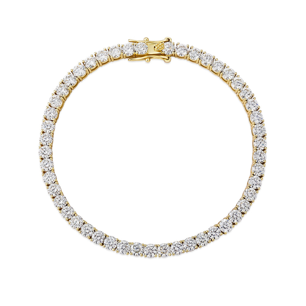 GUCY 3MM-5MM Bracelets Women 925 Sterling Silver Jewelry Moissanite Diamond Wedding Party Bracelet Drop Shipping - bertofonsi