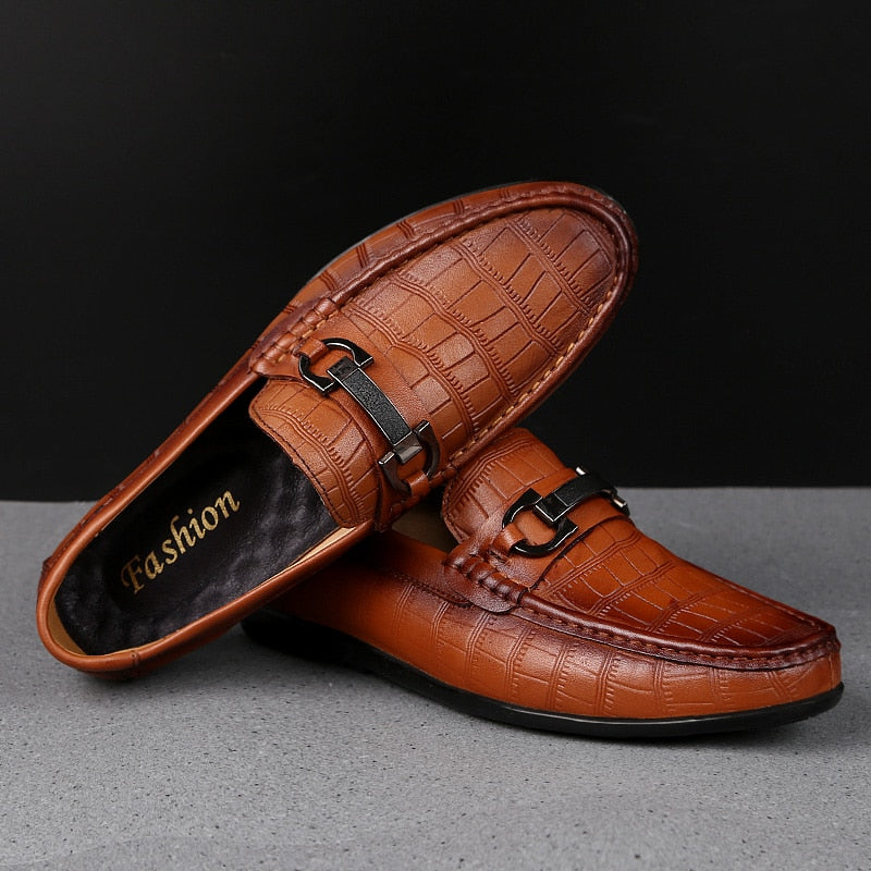 Men Loafers Real Leather Shoes Fashion Men Boat Shoes Brand Men Casual Leather Shoes Male Flat Shoes 2019 New Big Size 45 C4 - bertofonsi