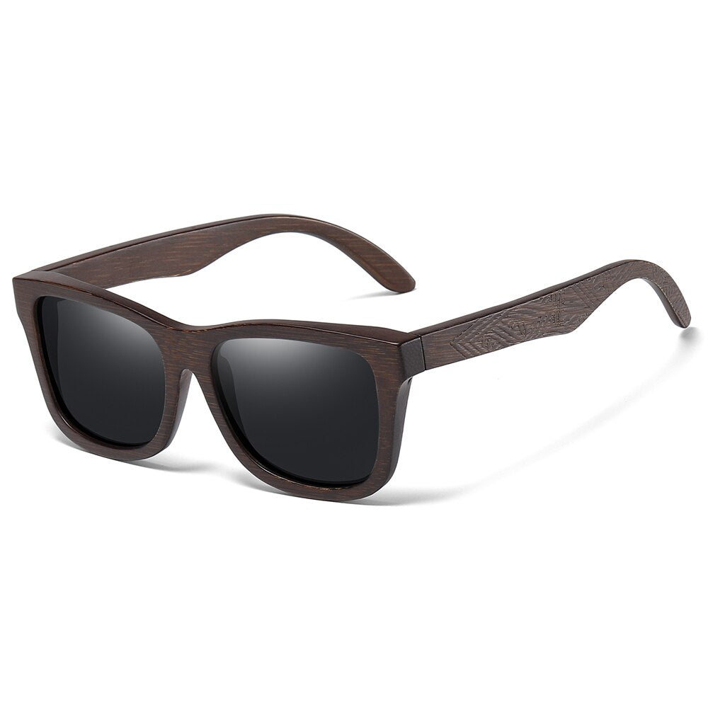 EZREAl New Fashion Bamboo Wood Polarized Sunglasses Driving Square Style Sun Glasses Male Goggle UV400 Women Men Brand Designer - bertofonsi
