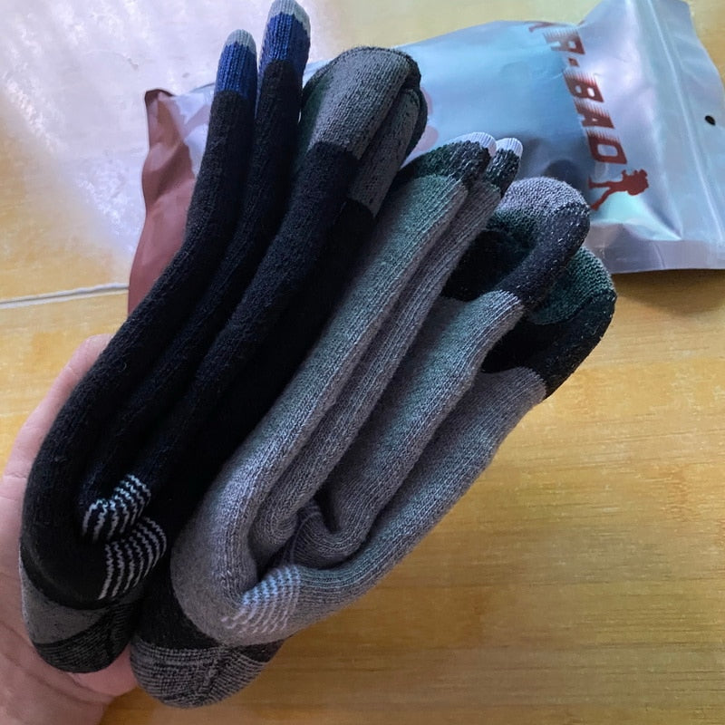 2 Pairs Merino Wool Thermal Socks For Men Women Winter Keep Warm Ski Hiking Socks Sports Outdoor Thermosocks Thicken M L XL - bertofonsi