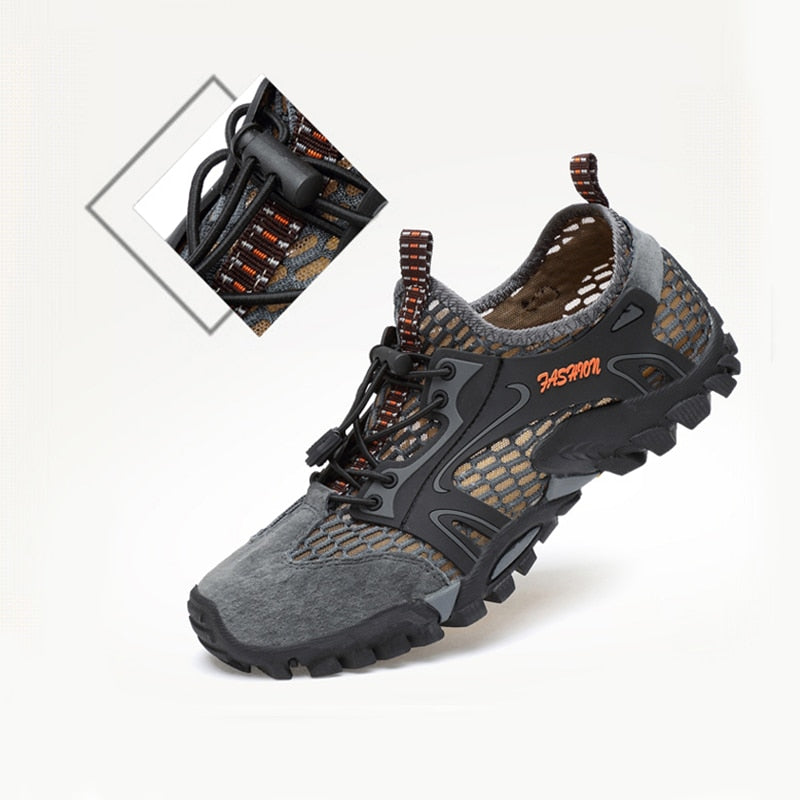 JACKSHIBO Breathable Water Shoes For Men Climbing Hiking Upstream Shoes Men Outdoor Beach Swimming Shoes Barefoot Sneakers - bertofonsi