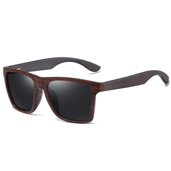 GM Wooden Sunglasses Women Sunglasses Men Polarized Fashion Flat Lens Square Frame Eyewear UV400 Colorful Sun Glasses - bertofonsi