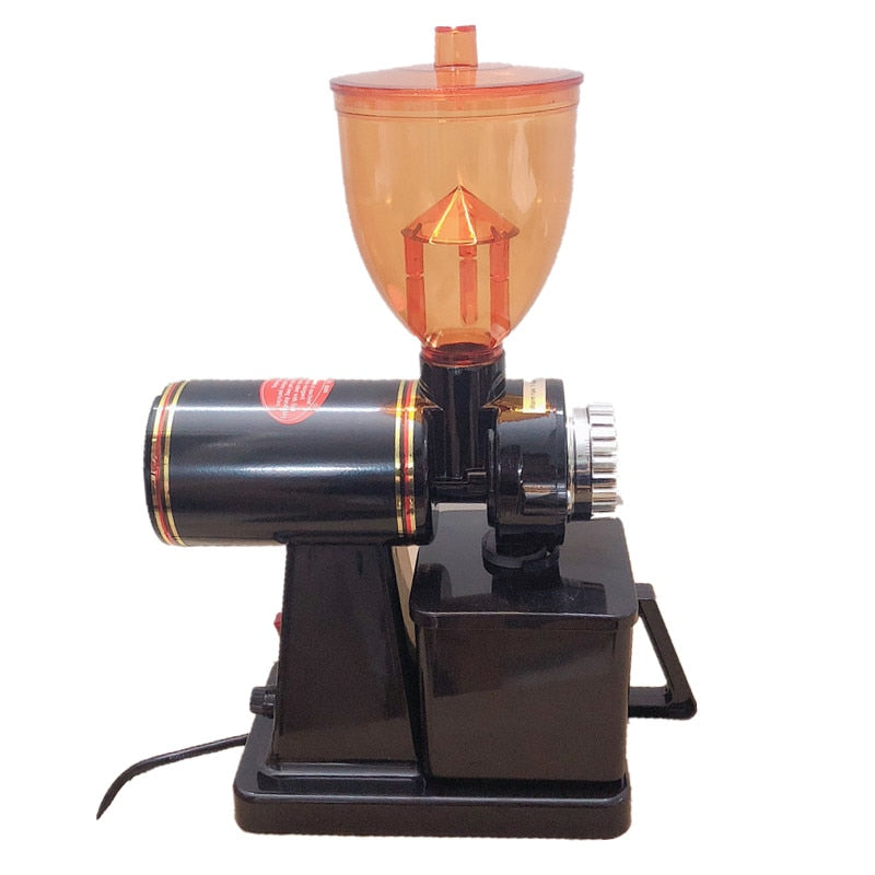110V and 220V to 240V Black Color Coffee Grinder Machine Mill with Plug Adapter - bertofonsi