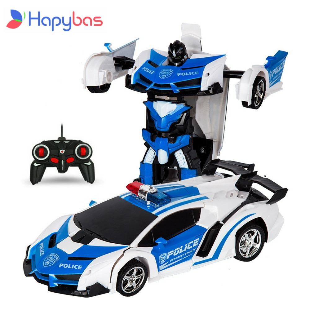 1 RC Car Transformation Robots Sports Vehicle Model  Drift Car  Toys Cool Deformation Car Kids Toys  Gifts For Boys - bertofonsi