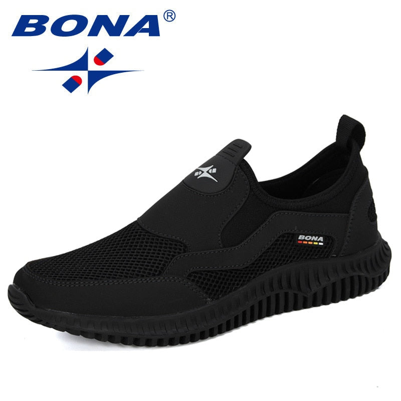BONA 2020 New Arrival Mesh Breathable Krasovki Shoes Men Super Light Casual Shoes Man Tenis Masculino Sneakers Male Footwear - bertofonsi