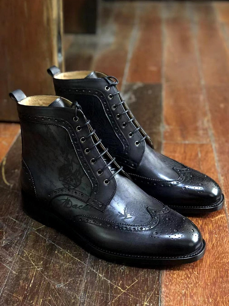 cie Brand New Ankle Dress Boots For Men Full Grain Calf Leather Fashion Street Style Men Handmade Shoes A 51 - bertofonsi