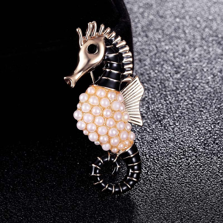 Sea Horse Brooches Wedding Broach Hijab Pins Broches Free Vintage Jewelry Brooch Bouquet Relogio Feminino Esmalte De Unhas Vaz - bertofonsi