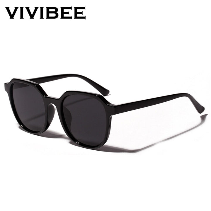 VIVIBEE Summer Eyeglasses Fashion Transparent Grey Square Sunglasses for Women 2022 Trendy Sun Glasses Vintage Men Shades - bertofonsi