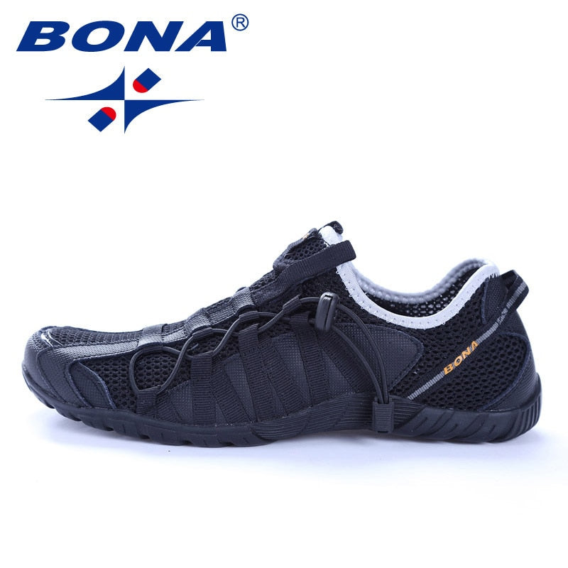 BONA New Popular Style Men Running Shoes Lace Up Athletic Shoes Outdoor Walkng jogging Sneakers Comfortable Fast Free Shipping - bertofonsi