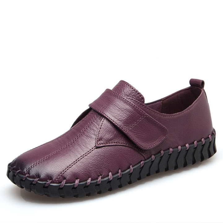 GKTINOO Spring Ladies Genuine Leather Handmade Shoes Women Hook &amp;Loop Flat Shoes Women 2023 Autumn Soft Loafers Flats - bertofonsi