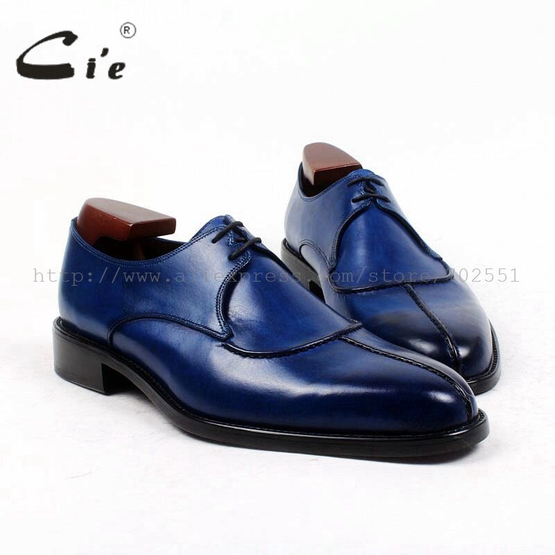cie Round  Toe Bespoke Men Leather Shoe Custom Handmade Men Shoe 100%Genuine Calf Leather Outsole Breathable Leather Shoe D132 - bertofonsi